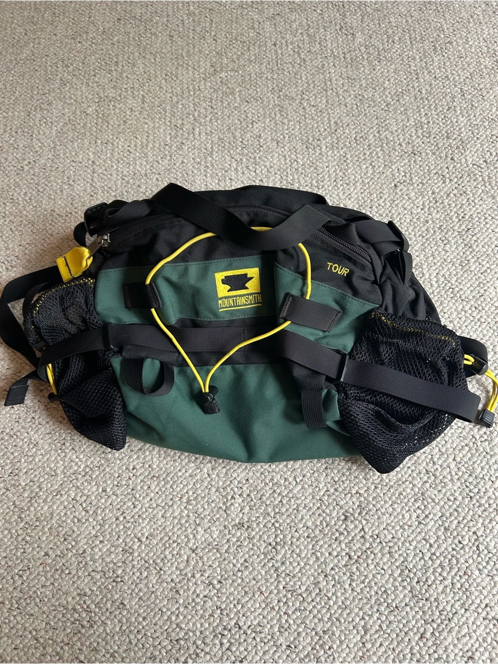 Mountainsmith Tour Lumbar Hiking Waist Pack Green Black Yellow